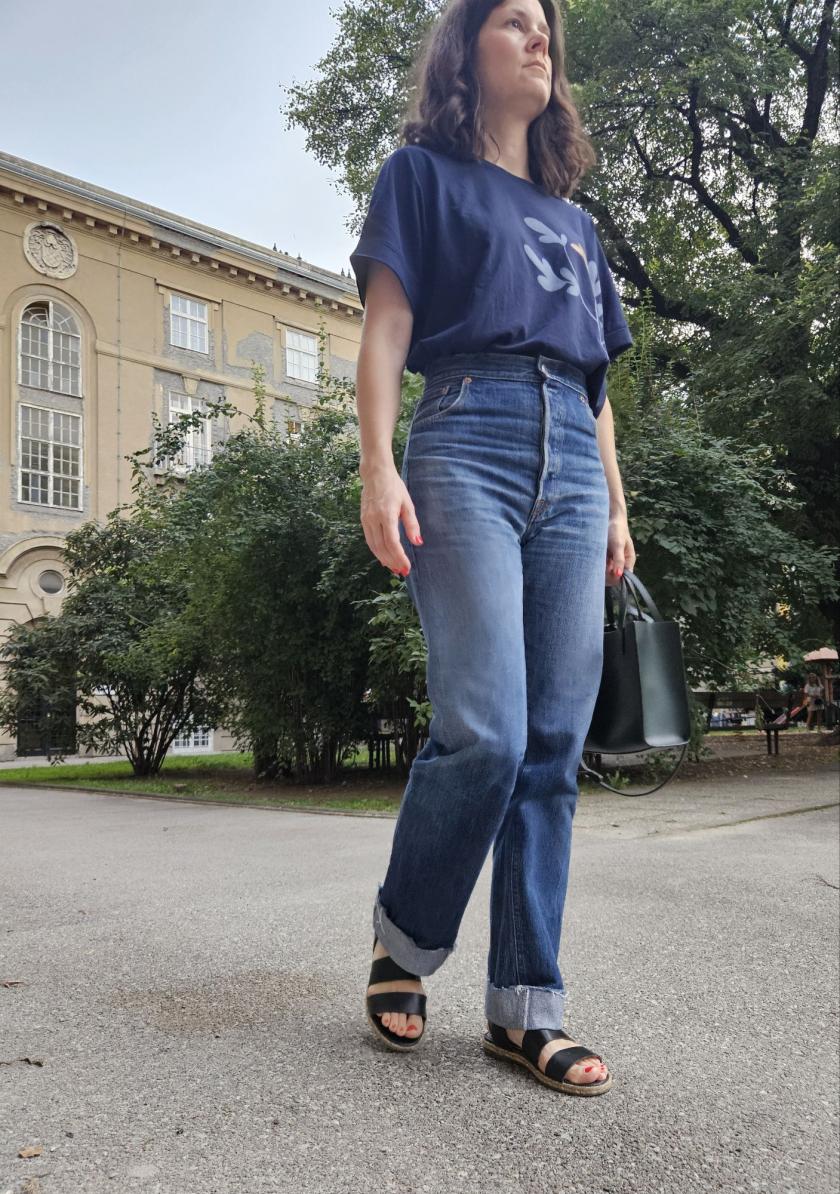 Helene Jeans Sewing Pattern – Recycled Jeans from Old Pair of Men’s Levi’s